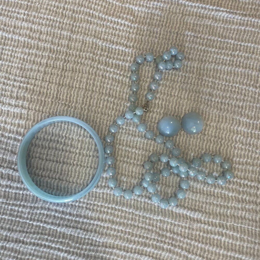 Precious Light Blue Jewelry Set